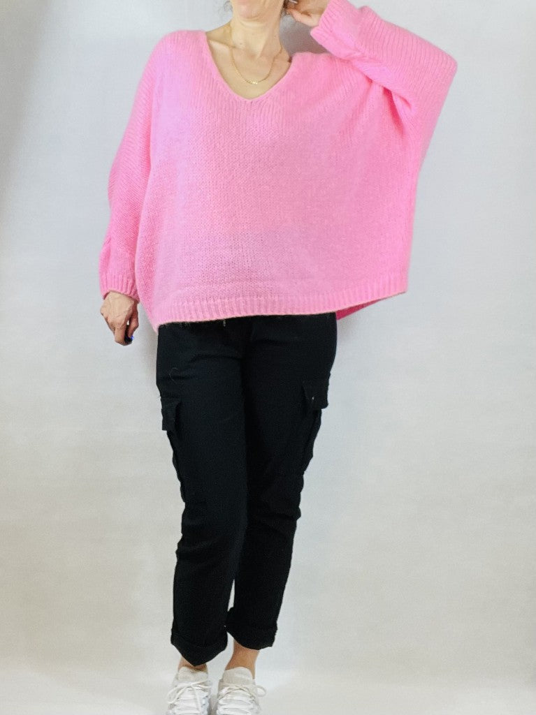 Pink Mohair Mix Jumper