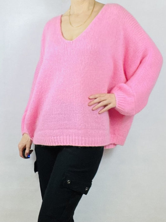 Pink Mohair Mix Jumper