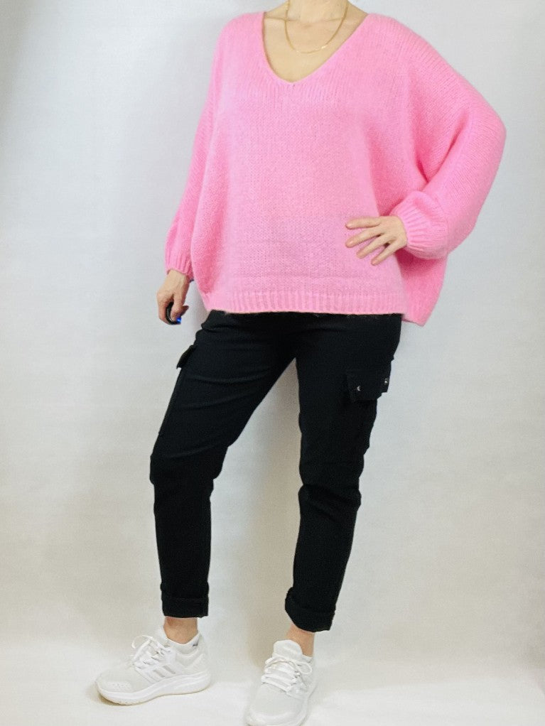 Pink Mohair Mix Jumper