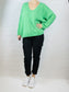 Apple Green Mohair Mix Jumper