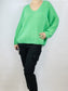 Apple Green Mohair Mix Jumper