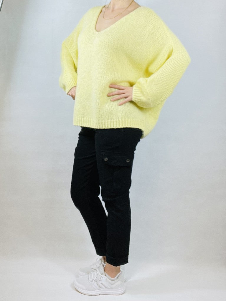 Yellow Mohair Mix Jumper