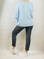 Sky Blue Mohair Mix Jumper