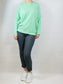 Pretty Mint Green Light-weight Top with Buttons on Sleeves