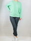 Pretty Mint Green Light-weight Top with Buttons on Sleeves