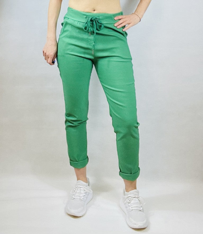 Plain Green Magic Trousers