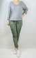 Khaki Green Magic Cargo Trousers