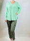 Green V Neck Top