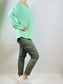 Khaki Green Magic Cargo Trousers