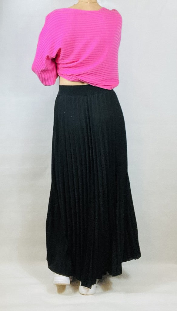 Black Pleated Skirt.