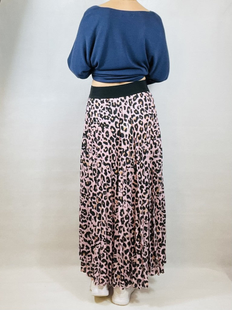 Leopard print hotsell skirt pink