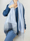 Blue Double Layer sheer Scarf