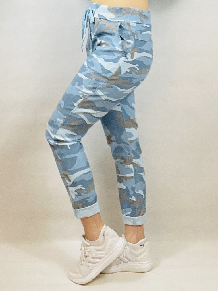 Blue Camouflage Magic Trousers