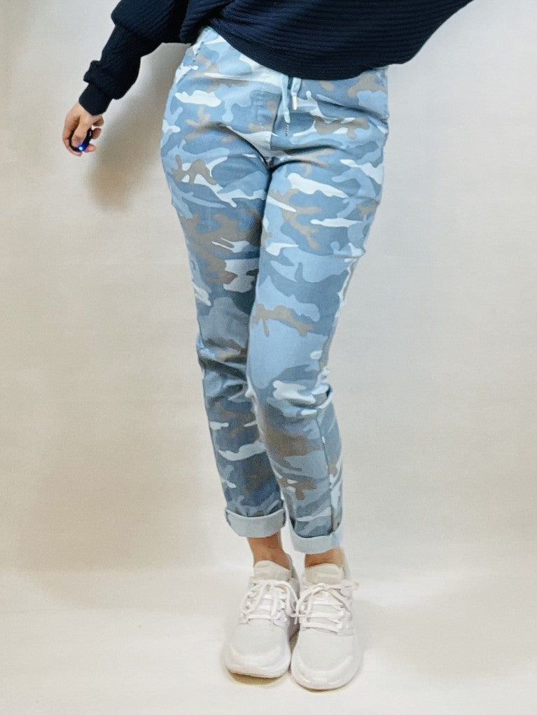 Blue Camouflage Magic Trousers