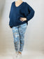 Navy Mohair Mix Jumper