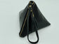 Black  Triangular Small Leather Bag