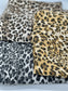 Camel Leopard Print Scarf