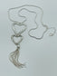 Long Double drop Heart Necklace