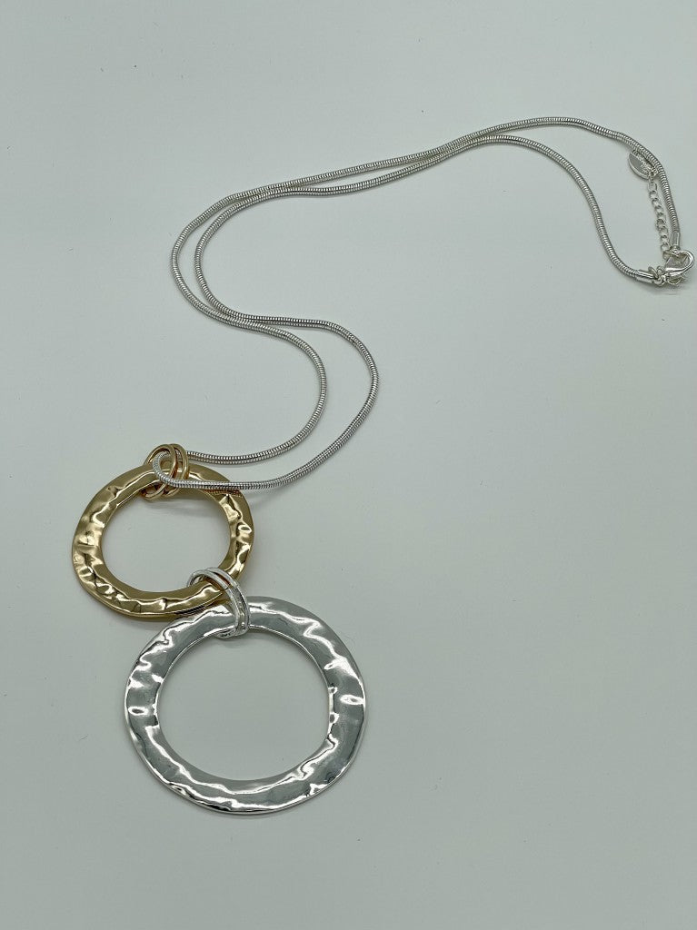 Long double hoop, Necklace