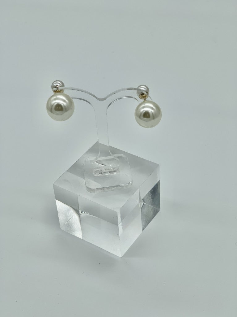 Pearl Double-ball Earrings