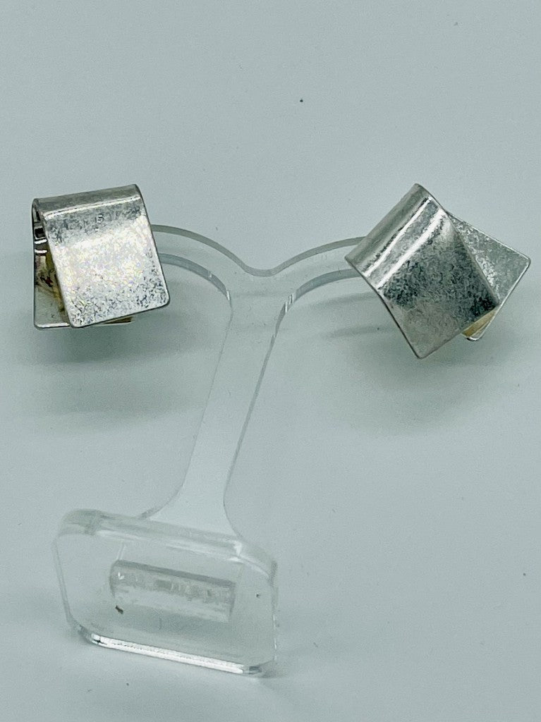 Folded Metal Earrings