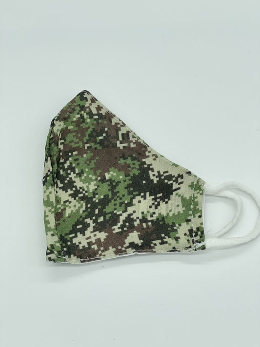 Children's Green Camouflage Mask