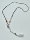 Long Pearl Pendant Necklace