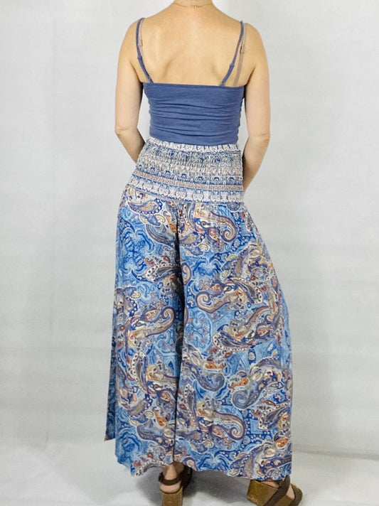 Blue Paisley Trousers