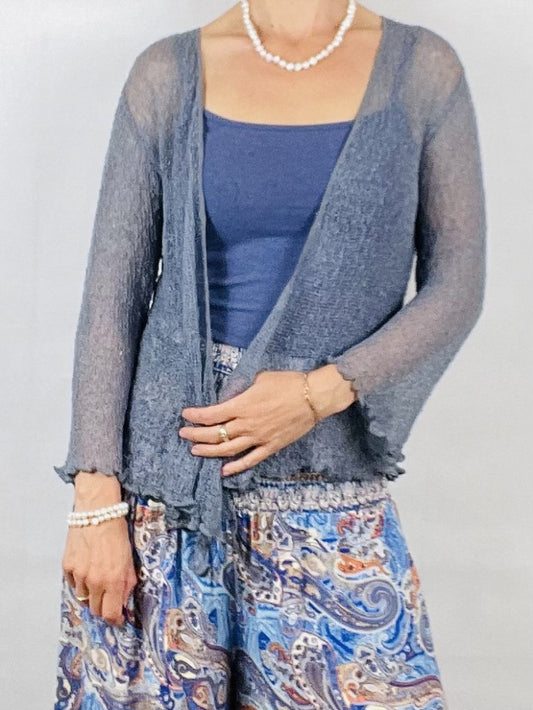 Grey Ikat Shrug