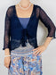 Navy Ikat Shrug