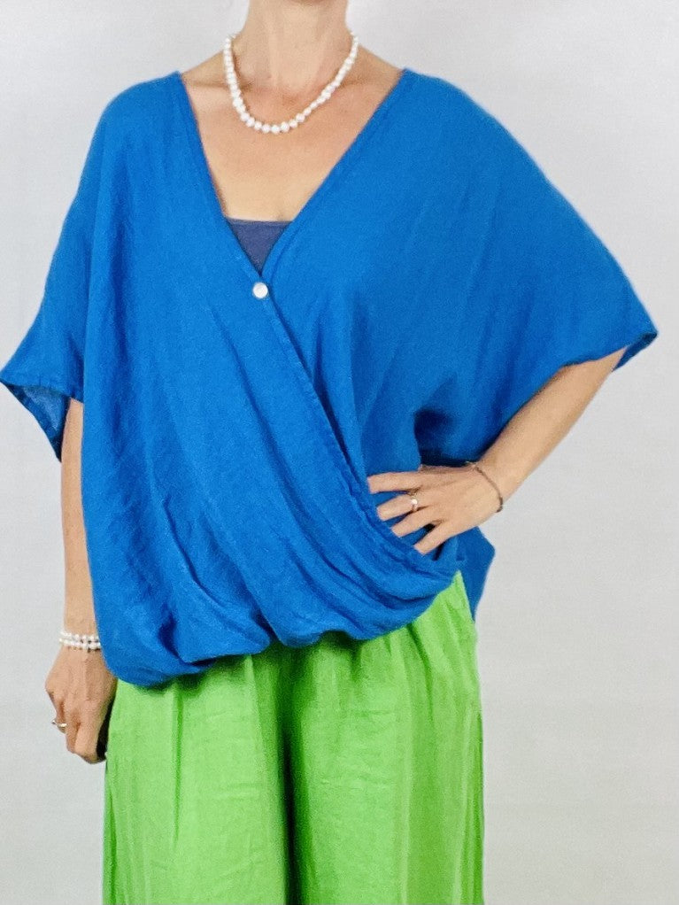 Cobalt Blue Cross Over Top