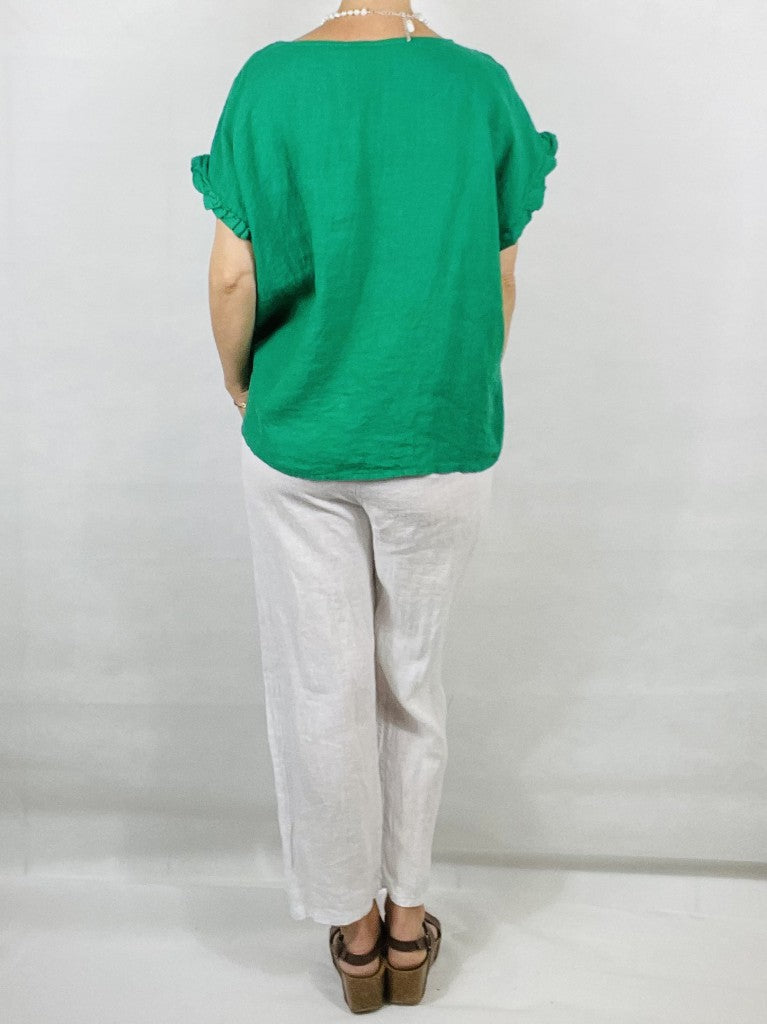 Green Linen Box Top