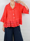 Coral Baby Doll Top/Jacket