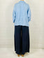 Sky Blue Linen 3 Button Top/Jacket