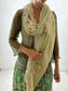 Khaki Green Ikat Shrug