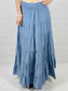 Blue Tiered  Versatile- Skirt/Dress