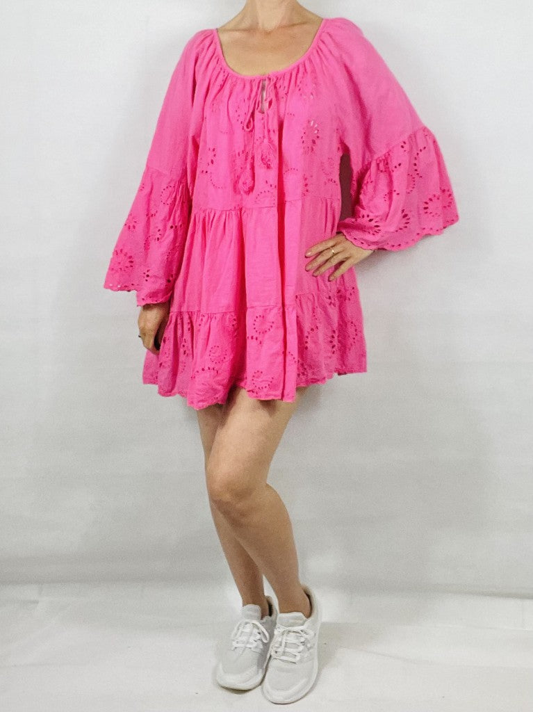 Pink Baby Doll Tunic Dress