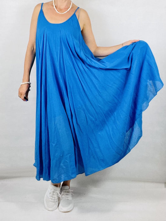 Cobalt Blue Two Piece Maxi Dress