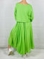 Neon Green Two Piece Maxi Dress