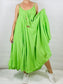 Neon Green Two Piece Maxi Dress