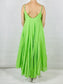 Neon Green Two Piece Maxi Dress